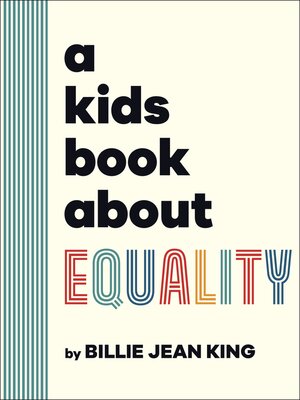 cover image of A Kids Book About Equality